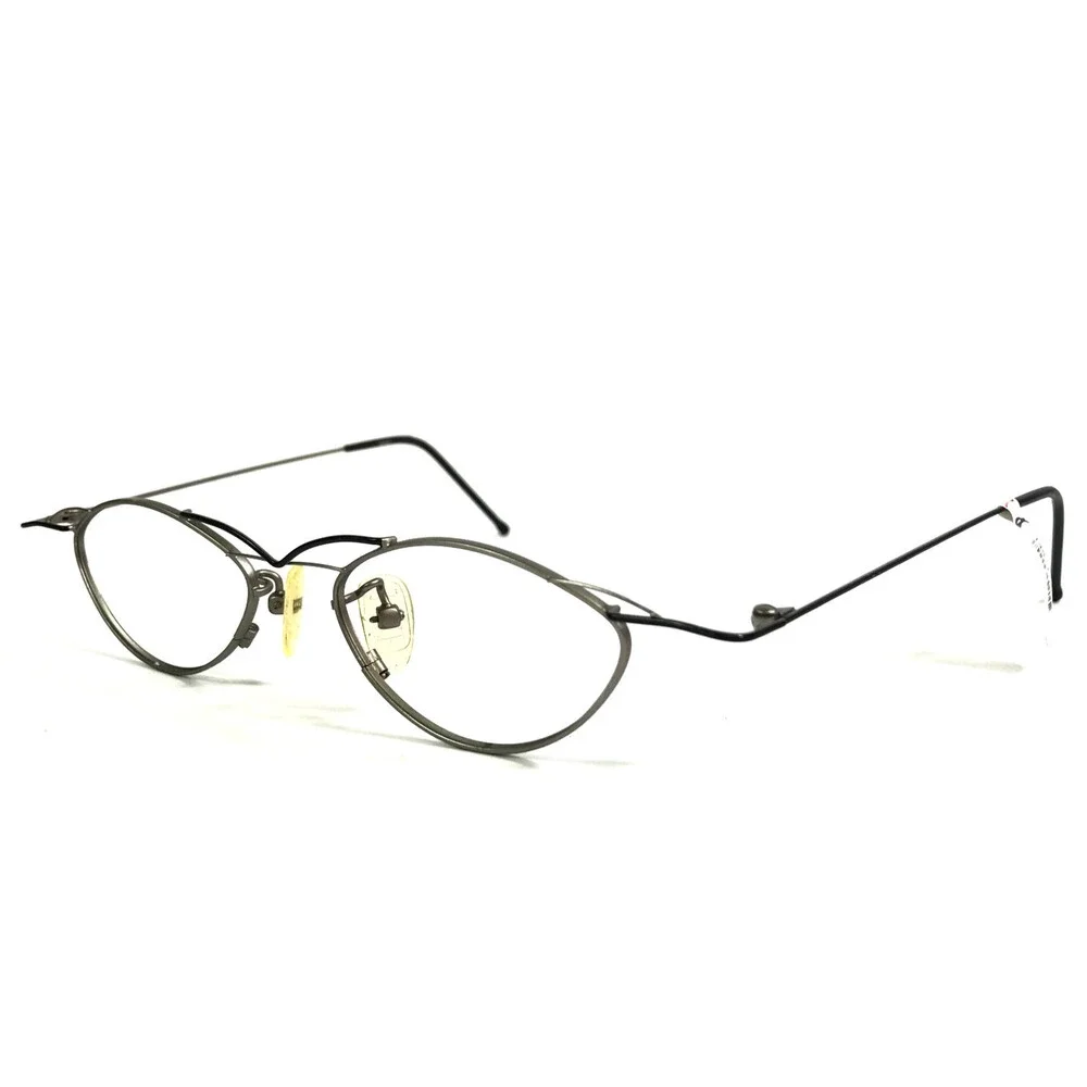 Select Eyeglasses Frames MOD 5074 COL 24 Black Silver Oval Modern MCM 47-19-135